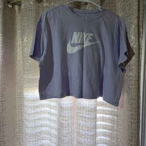 Nike Lavender Cropped T-Shirt